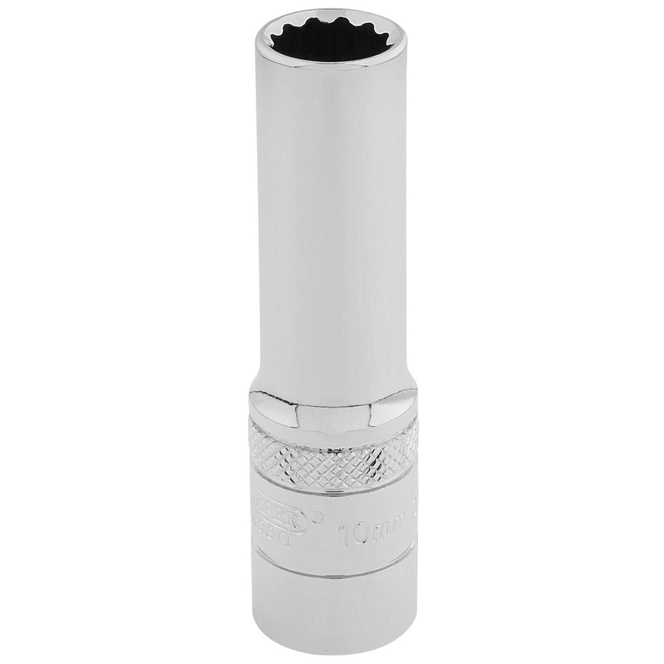 DRAPER 3/8" Square Drive Hi-Torq 12 Point Deep Socket (10mm): Model No. DT-MM/B