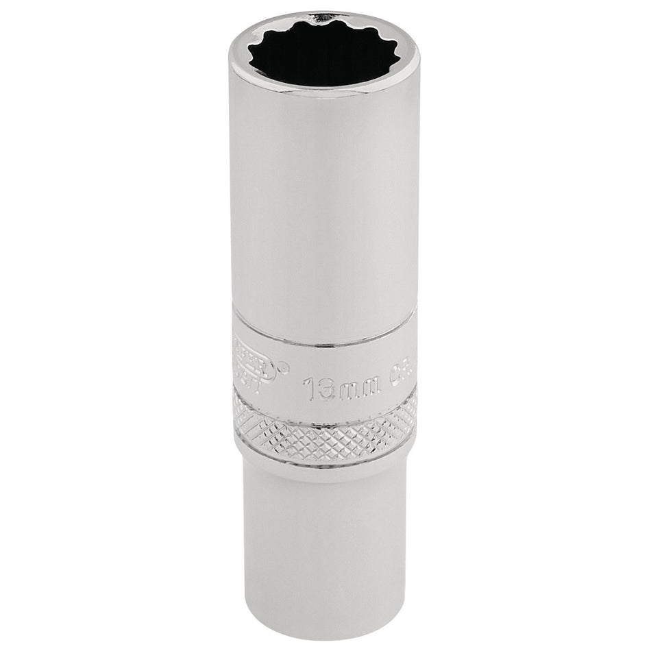 DRAPER 3/8" Square Drive Hi-Torq 12 Point Deep Socket (13mm): Model No. DT-MM/B