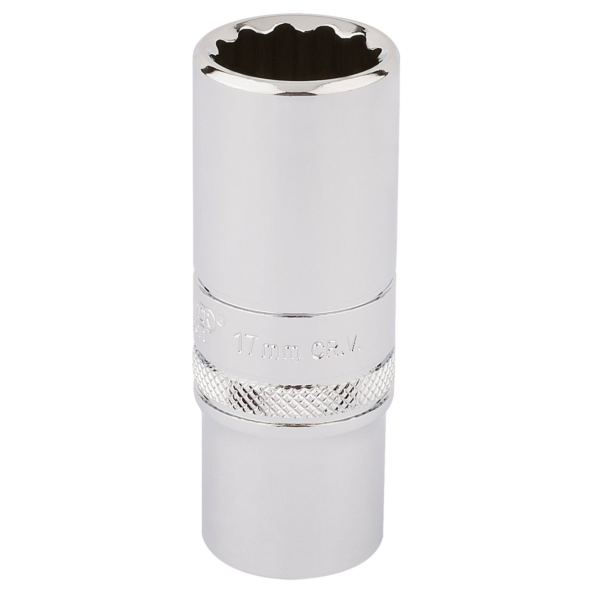DRAPER 3/8" Square Drive Hi-Torq 12 Point Deep Socket (17mm): Model No. DT-MM/B