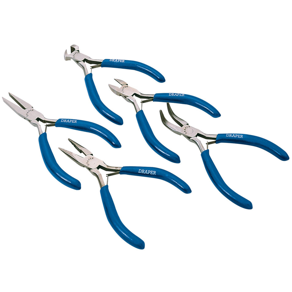 DRAPER 5 Piece Carbon Steel Mini Plier Set: Model No.38A/5