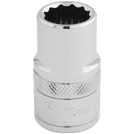DRAPER 1/2" Square Drive Hi-Torq 12 Point Socket (13mm): Model No. H-MM/B