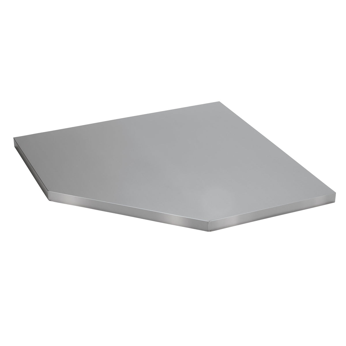 DRAPER BUNKER Modular Stainless Steel Worktop for Corner Cabinet, 865mm Model No. MS400-SSC