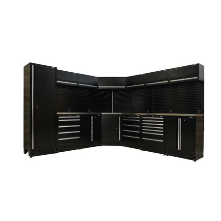 DRAPER BUNKER Modular Stainless Steel Worktop for Corner Cabinet, 865mm Model No. MS400-SSC