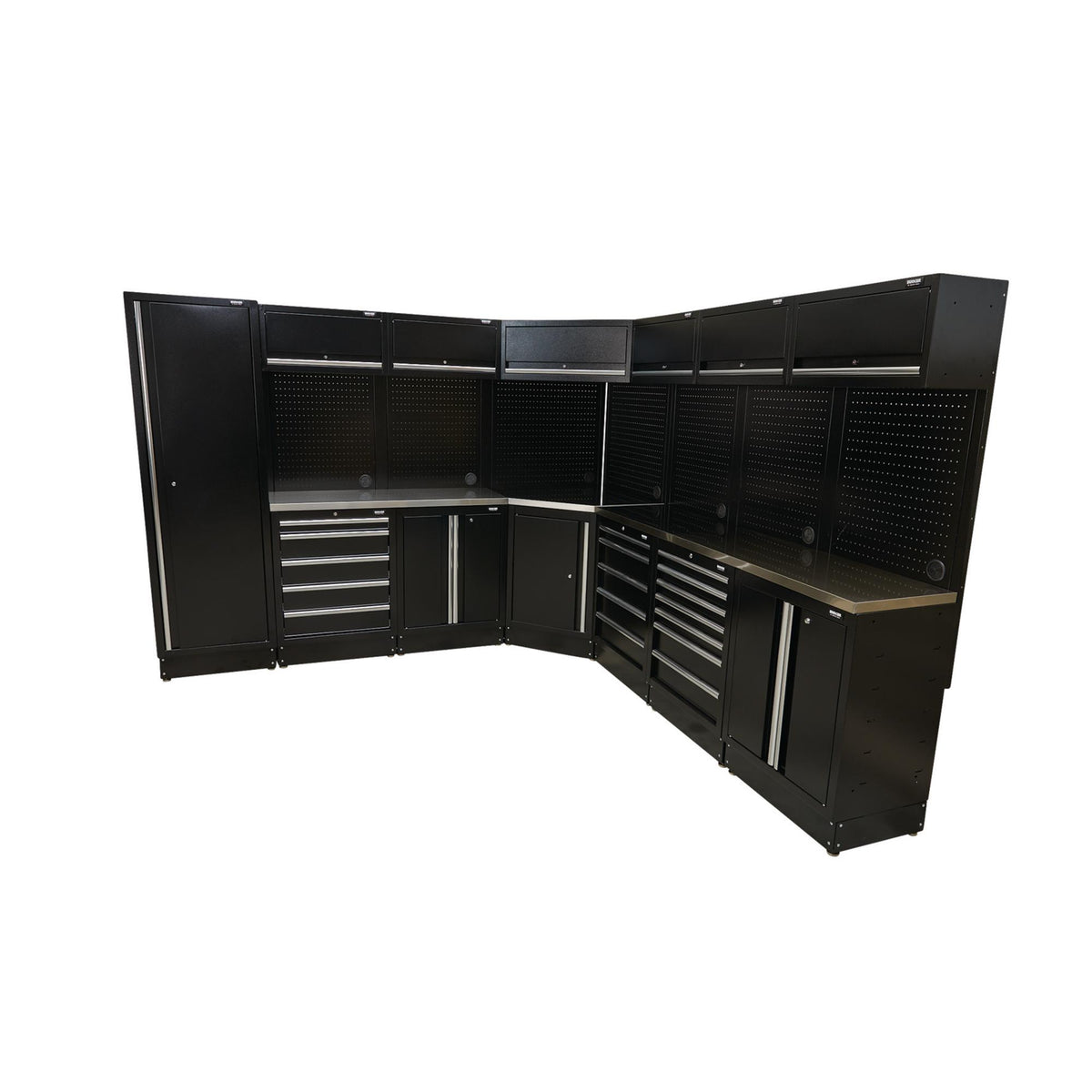 DRAPER BUNKER Modular Stainless Steel Worktop for Corner Cabinet, 865mm Model No. MS400-SSC