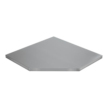 DRAPER BUNKER Modular Stainless Steel Worktop for Corner Cabinet, 865mm Model No. MS400-SSC
