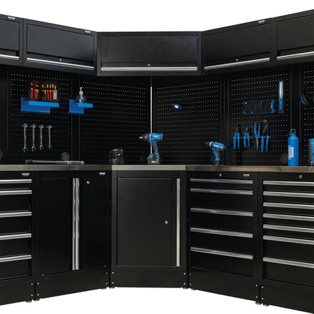 DRAPER BUNKER Modular Corner Unit Back Panels/Pegboards, 795mm (Pair) Model No. MS400-PBC