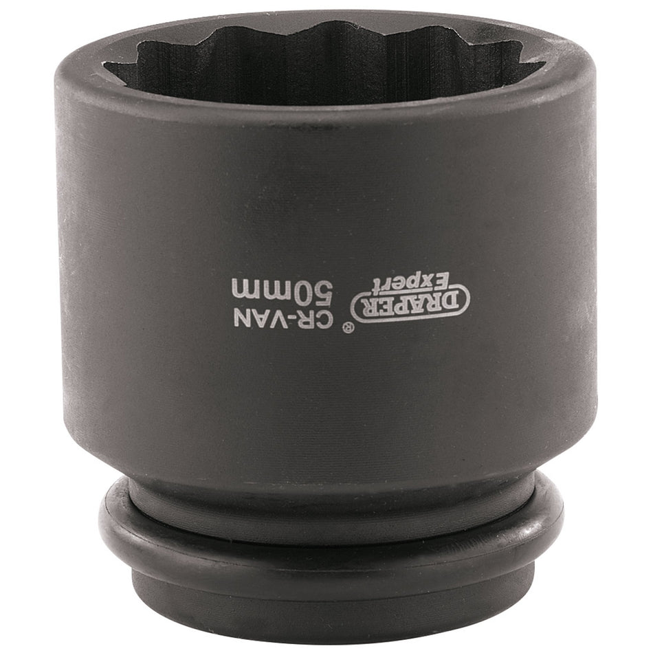 DRAPER Expert 50mm 3/4in. Sq. Dr. Hub Nut Impact Socket: Model No.411D-MM