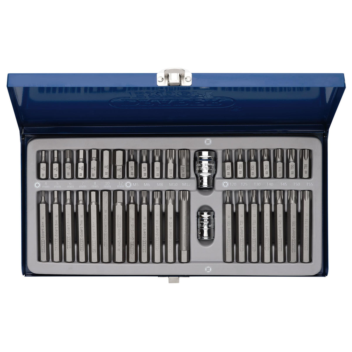 DRAPER Expert 40 Piece Tx-Star Hexagon and XZN Mechanic's Bit Set: Model No.MH40/SC/B