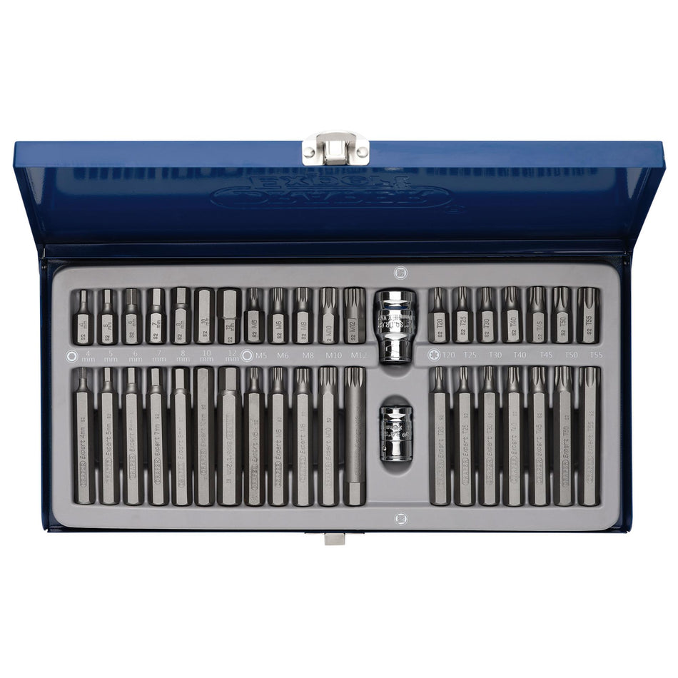 DRAPER Expert 40 Piece Tx-Star Hexagon and XZN Mechanic's Bit Set: Model No.MH40/SC/B