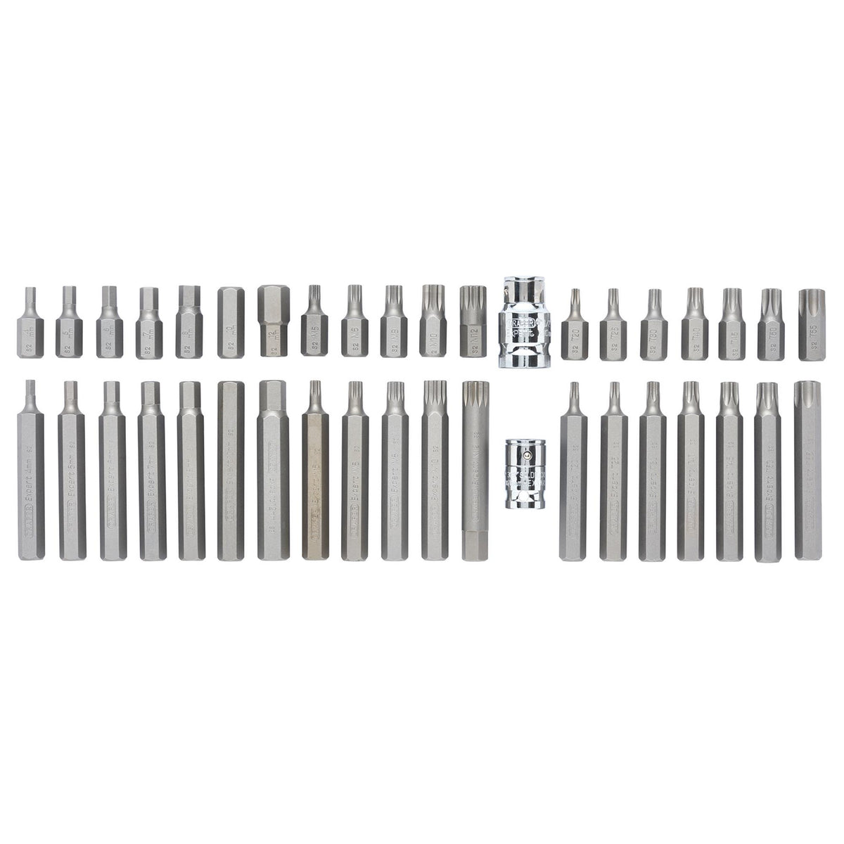 DRAPER Expert 40 Piece Tx-Star Hexagon and XZN Mechanic's Bit Set: Model No.MH40/SC/B