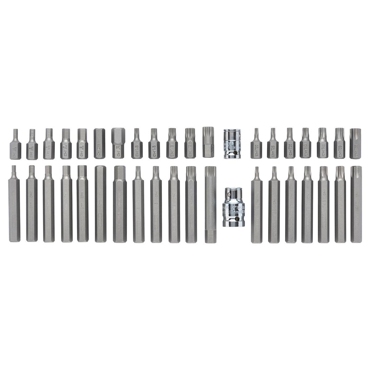 DRAPER 40 Piece Tx-Star Hexagon and XZN Mechanic's Bit Set: Model No.MH40/BMC/B