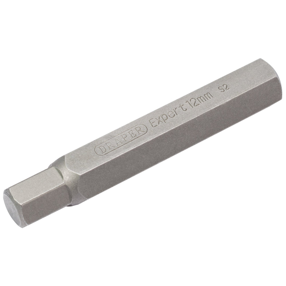 DRAPER Expert 12mm x 75mm Hexagonal 10mm Insert Bit for Mechanic's Bit Sets: Model No.YMH40/SC/B