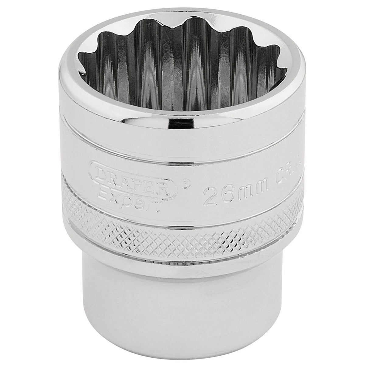 DRAPER 1/2" Square Drive Hi-Torq 12 Point Socket (26mm): Model No. H-MM/B