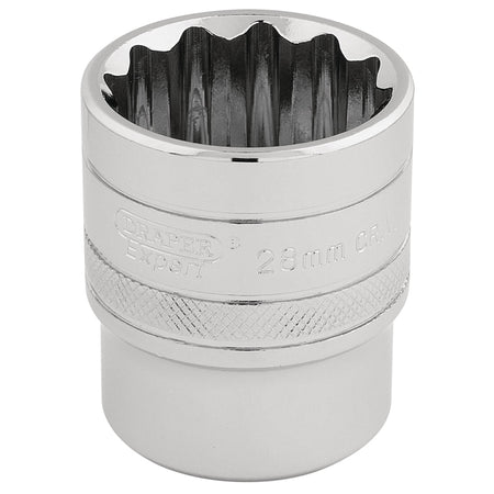 DRAPER 1/2" Square Drive Hi-Torq 12 Point Socket (28mm): Model No. H-MM/B