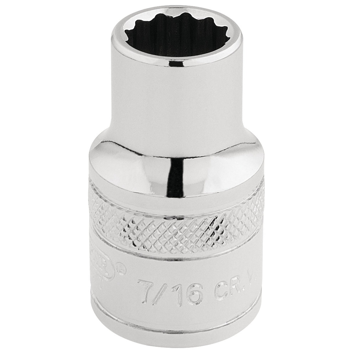 DRAPER 1/2" Square Drive Hi-Torq 12 Point Socket (7/16"): Model No. H-AF/B