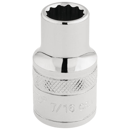 DRAPER 1/2" Square Drive Hi-Torq 12 Point Socket (7/16"): Model No. H-AF/B