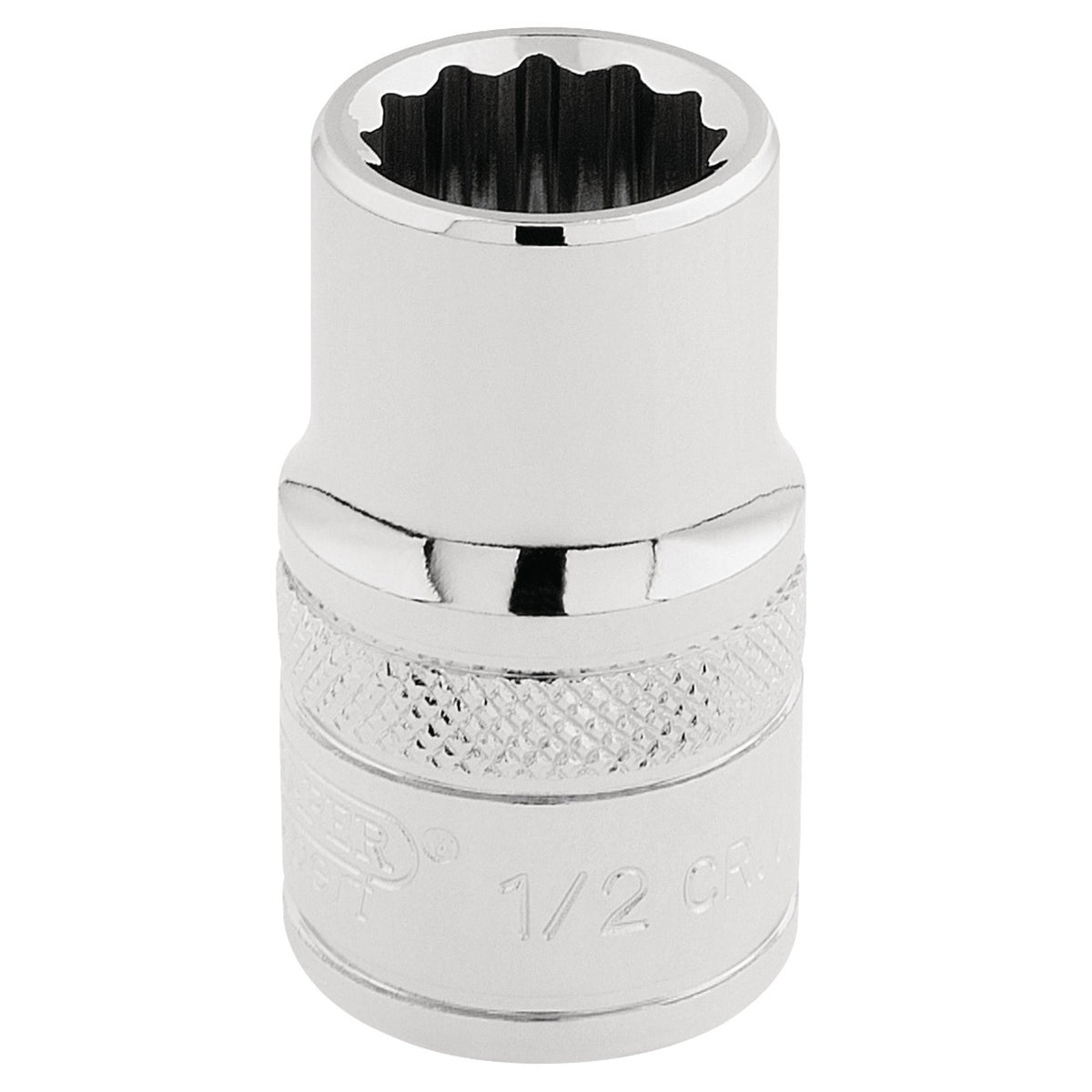 DRAPER 1/2" Square Drive Hi-Torq 12 Point Socket (1/2"): Model No. H-AF/B