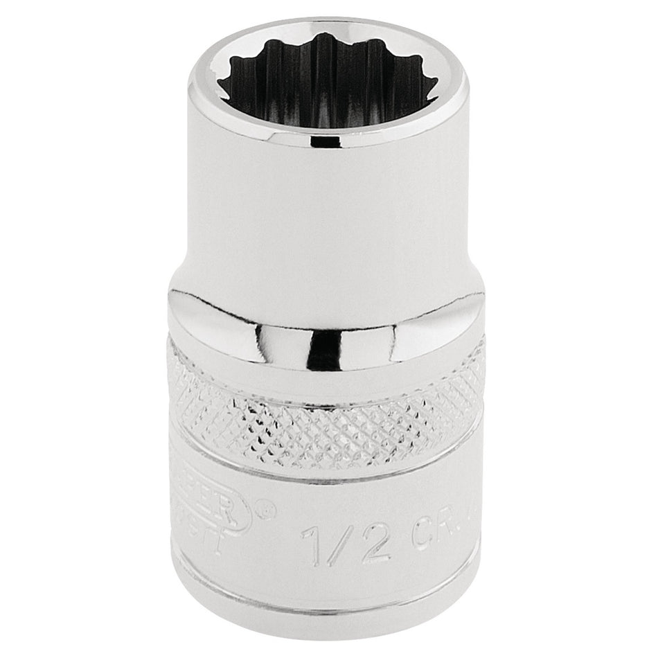 DRAPER 1/2" Square Drive Hi-Torq 12 Point Socket (1/2"): Model No. H-AF/B
