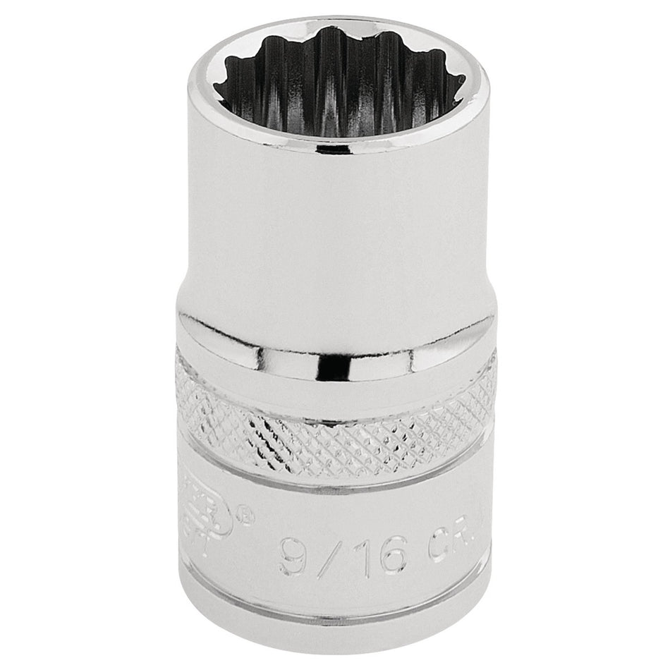 DRAPER 1/2" Square Drive Hi-Torq 12 Point Socket (9/16"): Model No. H-AF/B