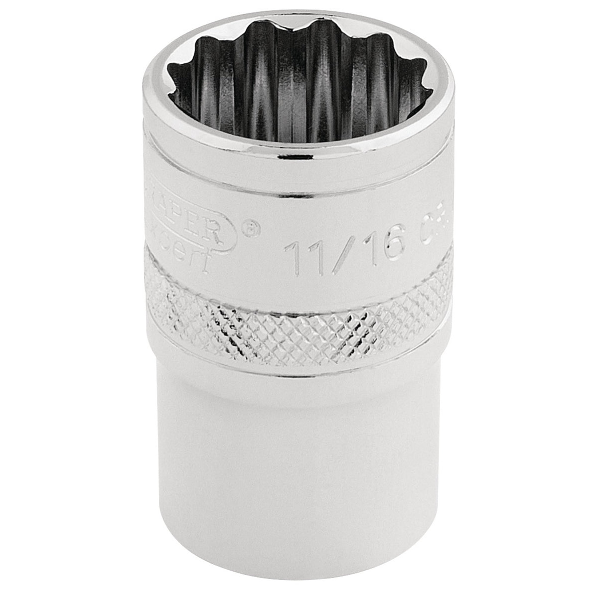 DRAPER 1/2" Square Drive Hi-Torq 12 Point Socket (11/16"): Model No. H-AF/B