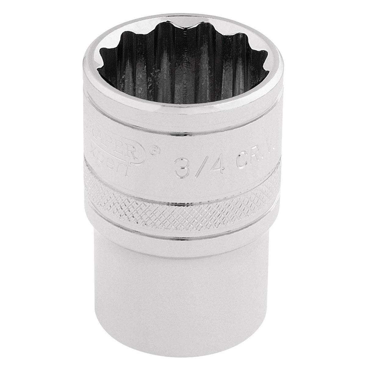 DRAPER 1/2" Square Drive Hi-Torq 12 Point Socket (3/4"): Model No. H-AF/B