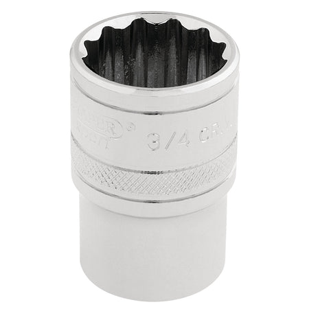 DRAPER 1/2" Square Drive Hi-Torq 12 Point Socket (3/4"): Model No. H-AF/B