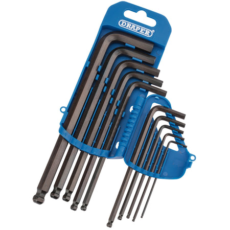 DRAPER 10 piece Metric Hexagon and Ball End Hexagon Key Set: Model No.TBP10M/B