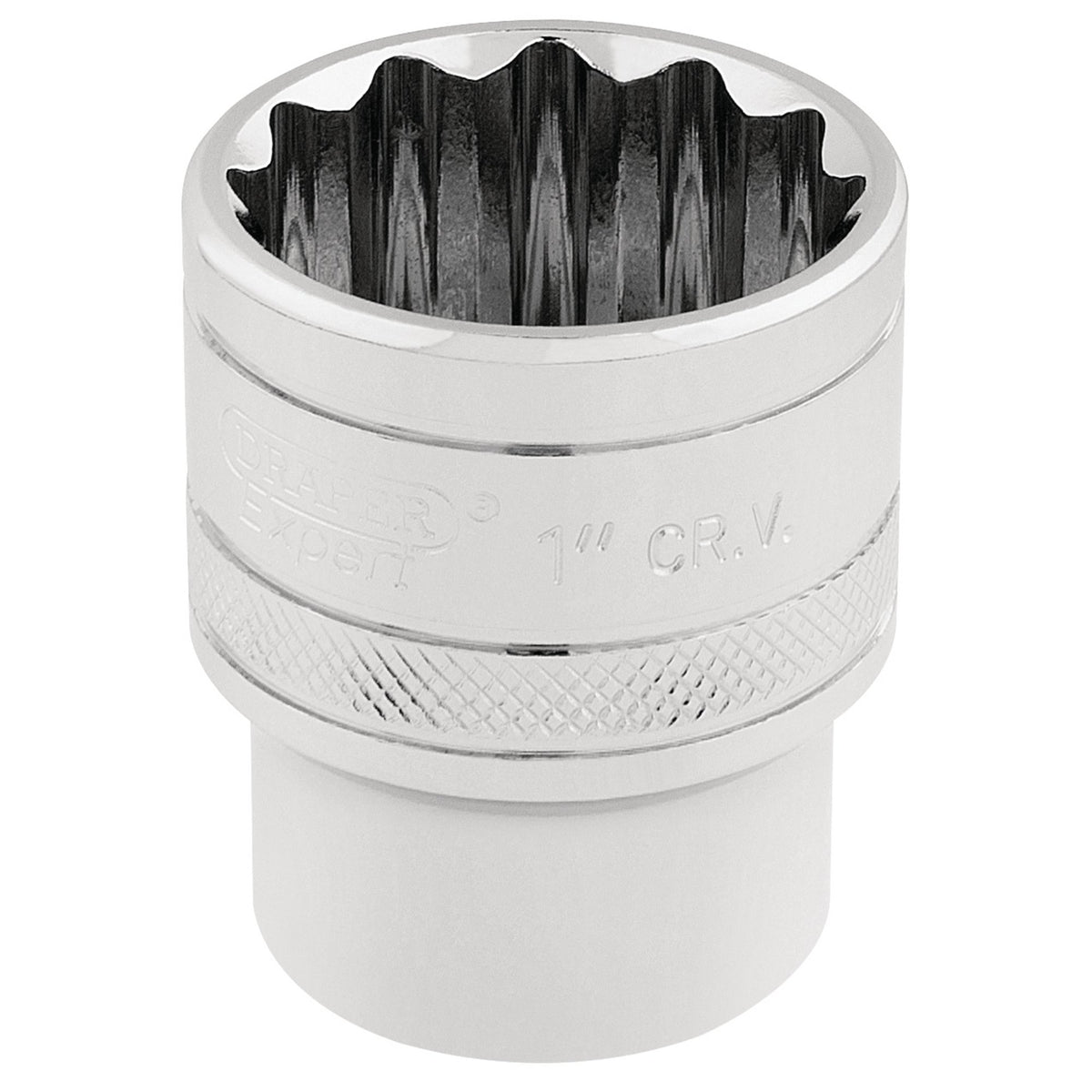 DRAPER 1/2" Square Drive Hi-Torq 12 Point Socket (1"): Model No. H-AF/B