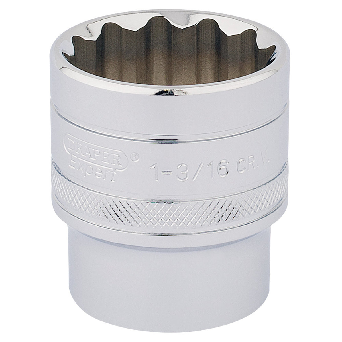 DRAPER 1/2" Square Drive Hi-Torq 12 Point Socket (1.3/16"): Model No. H-AF/B