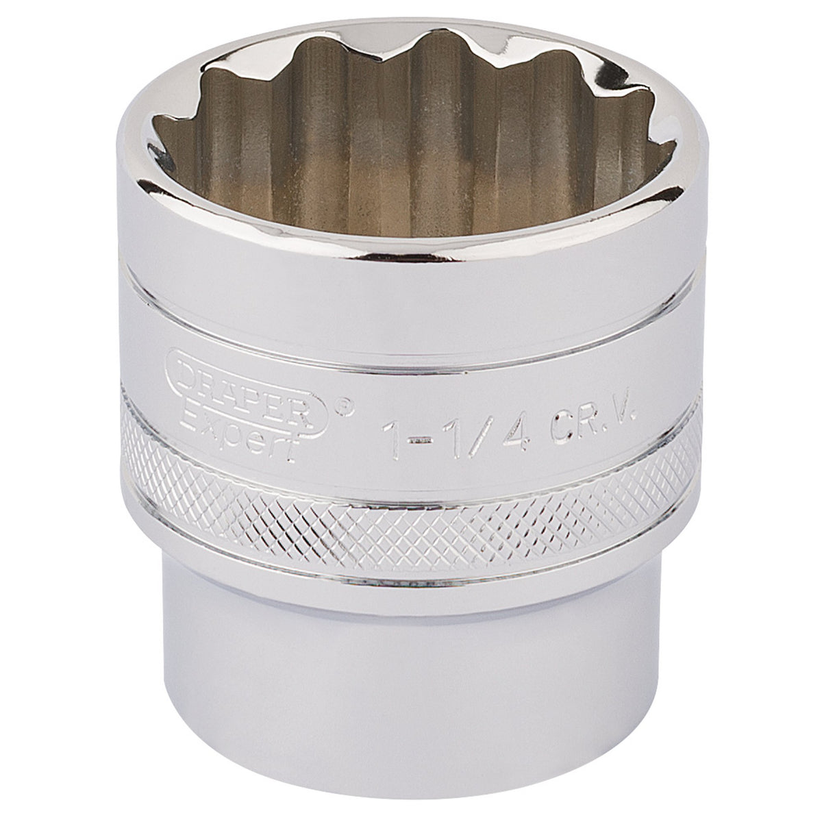 DRAPER 1/2" Square Drive Hi-Torq 12 Point Socket (1.1/4"): Model No. H-AF/B
