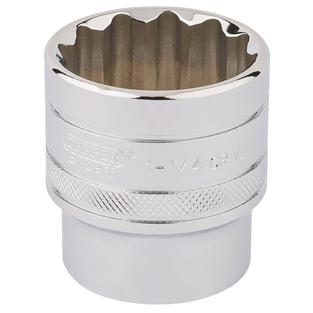DRAPER 1/2" Square Drive Hi-Torq 12 Point Socket (1.1/4"): Model No. H-AF/B