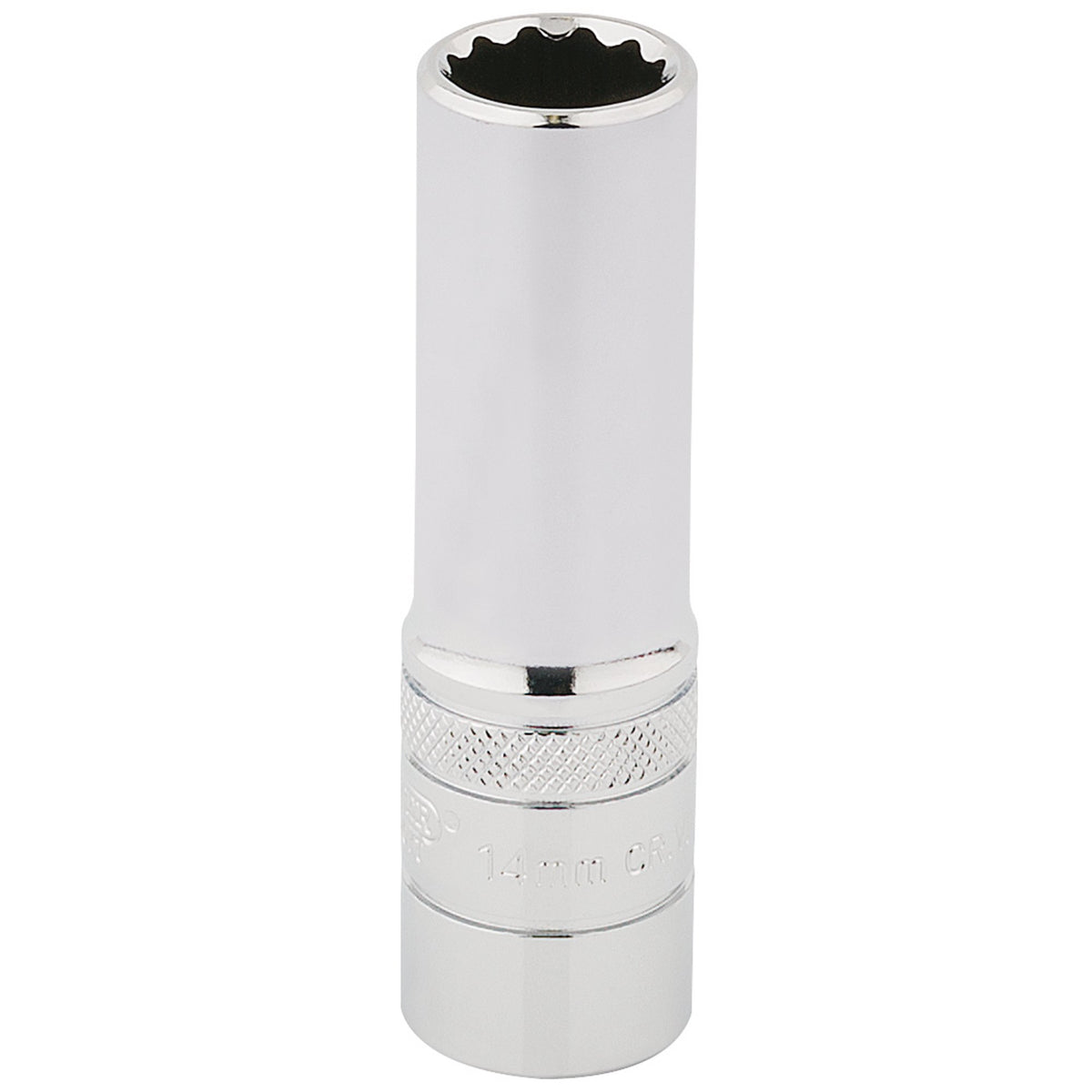 DRAPER 1/2" Square Drive Hi-Torq 12 Point Deep Socket (14mm): Model No. HT-MM/B
