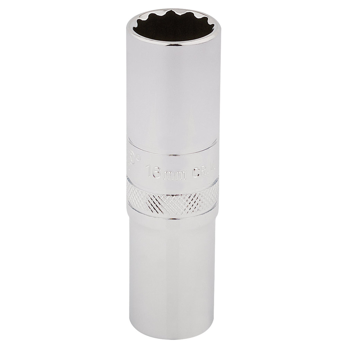 DRAPER 1/2" Square Drive Hi-Torq 12 Point Deep Socket (16mm): Model No. HT-MM/B