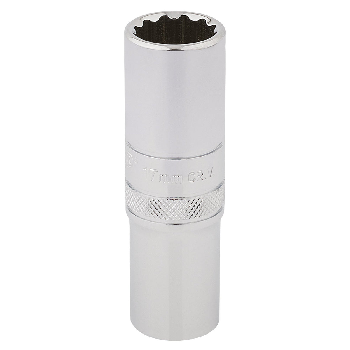 DRAPER 1/2" Square Drive Hi-Torq 12 Point Deep Socket (17mm): Model No. HT-MM/B