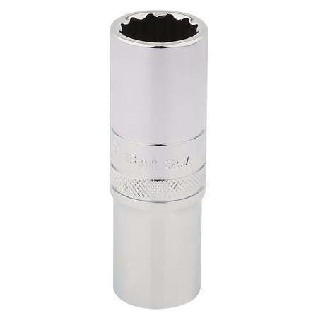 DRAPER 1/2" Square Drive Hi-Torq 12 Point Deep Socket (18mm): Model No. HT-MM/B