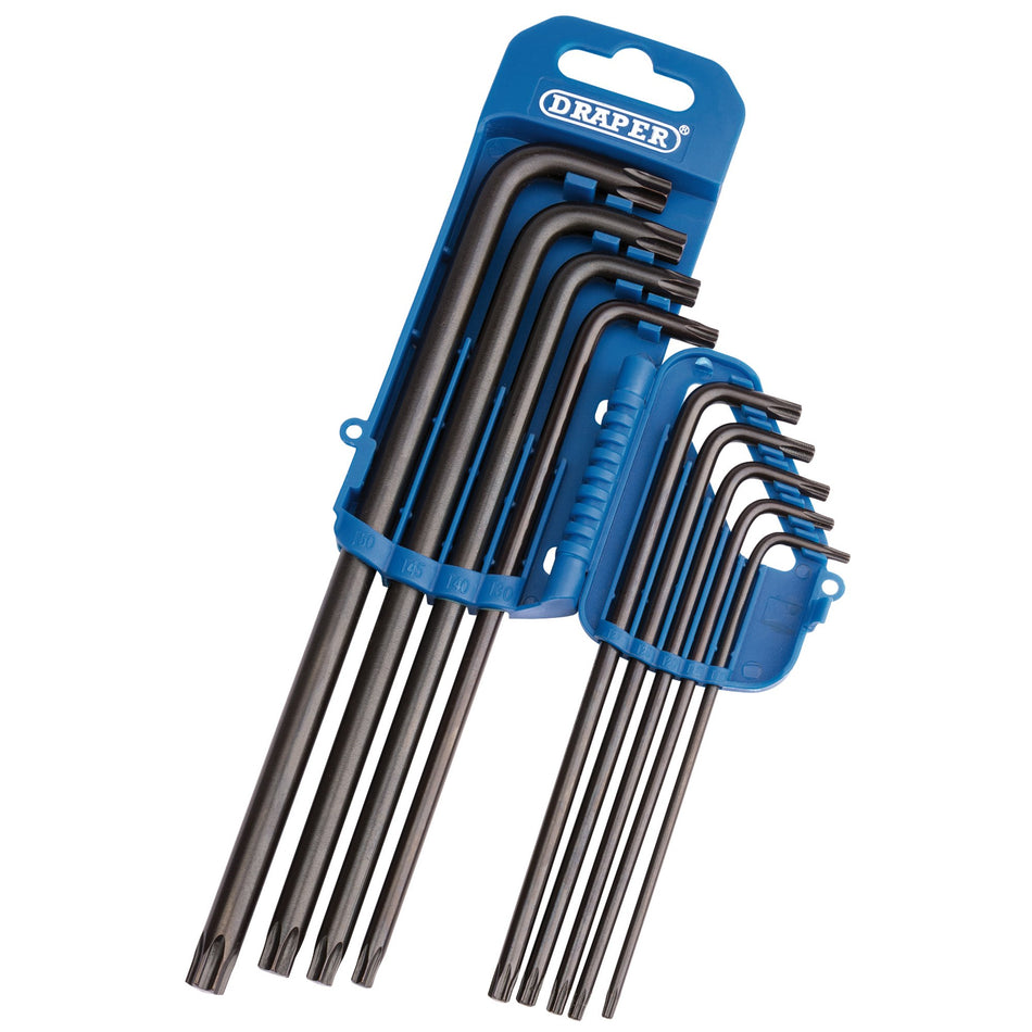 DRAPER Extra Long 9 piece Draper TX-STAR ; Key Set: Model No.TX8L/9/B