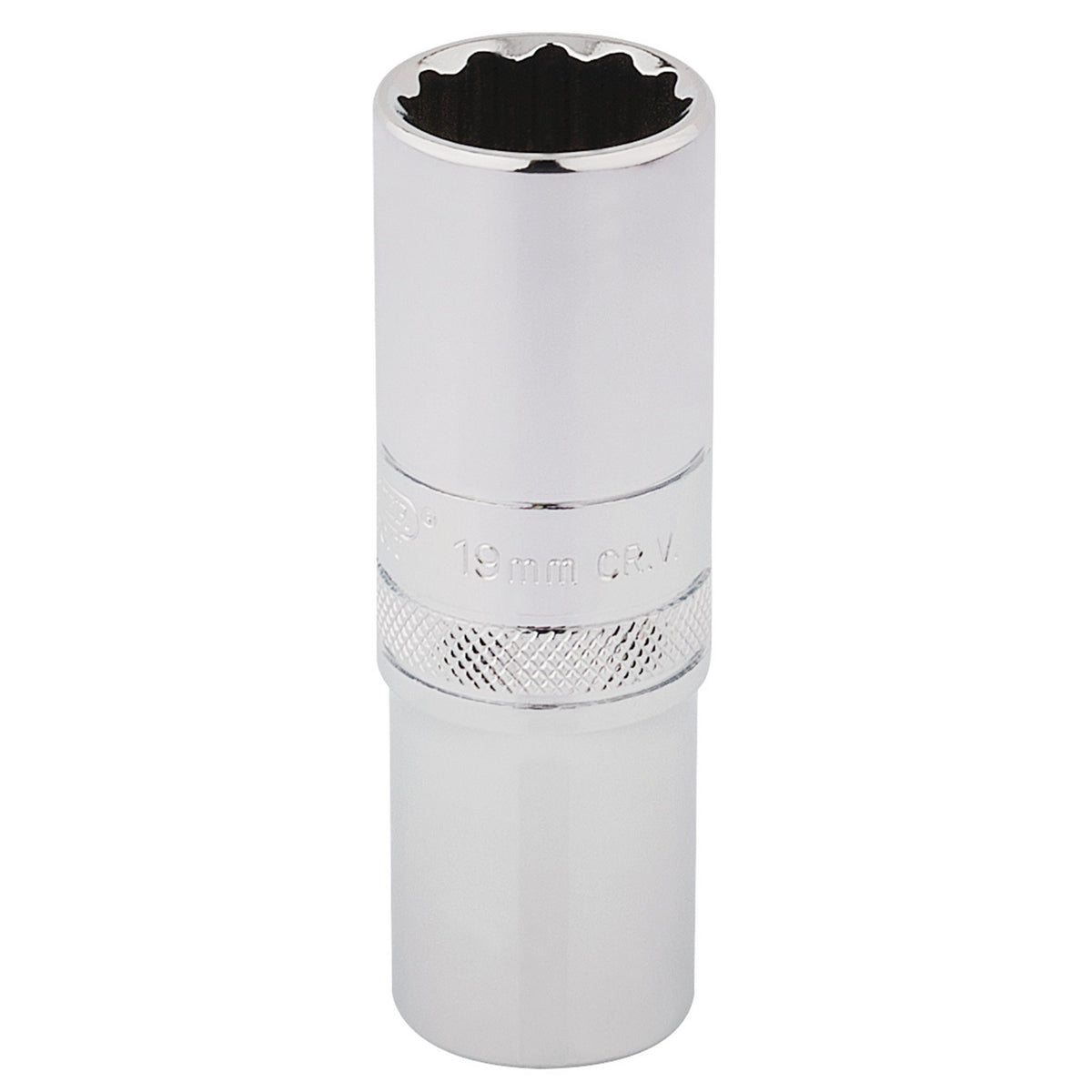 DRAPER 1/2" Square Drive Hi-Torq 12 Point Deep Socket (19mm): Model No. HT-MM/B