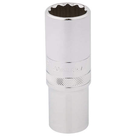 DRAPER 1/2" Square Drive Hi-Torq 12 Point Deep Socket (20mm): Model No. HT-MM/B