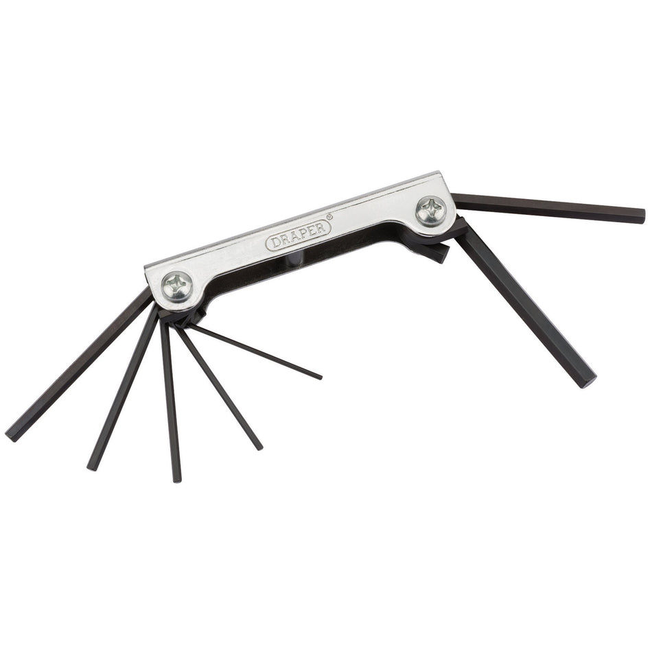 DRAPER 7 piece Metric Hexagon Pocket Key Set: Model No.TKW7M/B