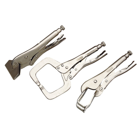 DRAPER 3 Piece Self Grip Clamp Kit: Model No.9013K