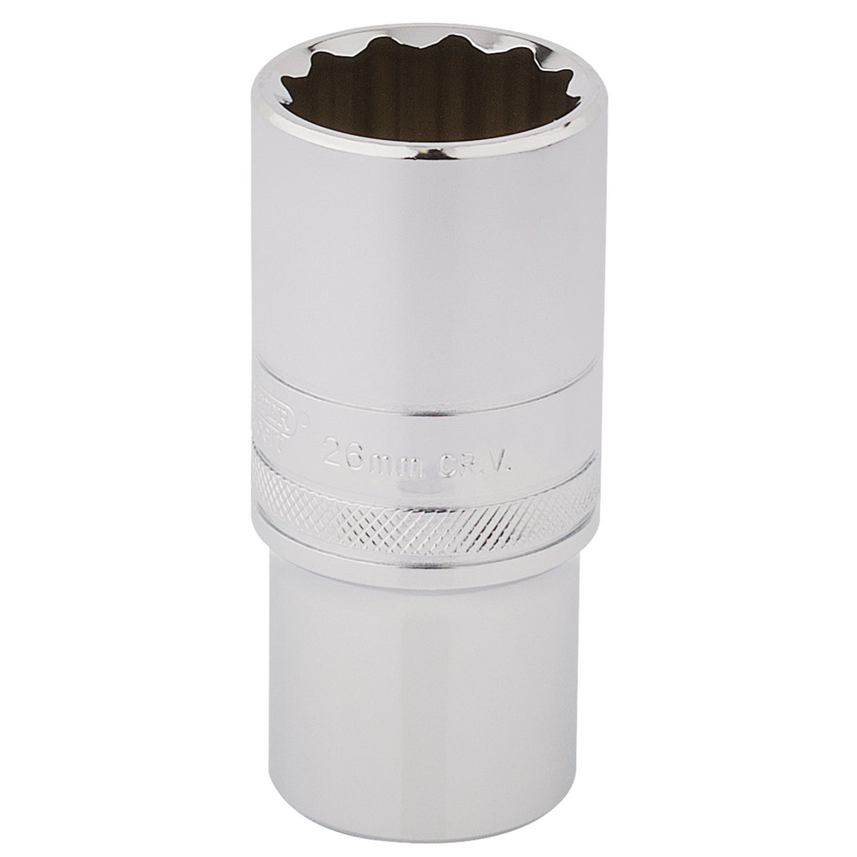 DRAPER 1/2" Square Drive Hi-Torq 12 Point Deep Socket (26mm): Model No. HT-MM/B