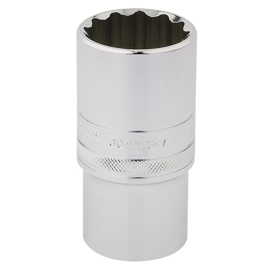 DRAPER 1/2" Square Drive Hi-Torq 12 Point Deep Socket (30mm): Model No. HT-MM/B