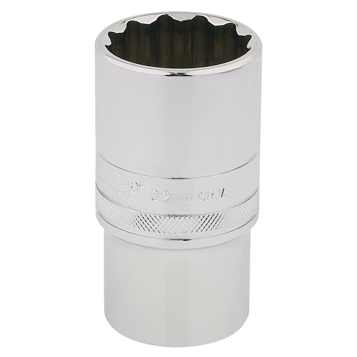 DRAPER 1/2" Square Drive Hi-Torq 12 Point Deep Socket (32mm): Model No. HT-MM/B