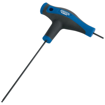DRAPER Expert 2.0mm Soft Grip 'T' Handle Hexagon and Ball End Key: Model No.THEX/SG/B