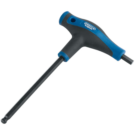DRAPER Expert 8.0mm Soft Grip 'T' Handle Hexagon and Ball End Key: Model No.THEX/SG/B