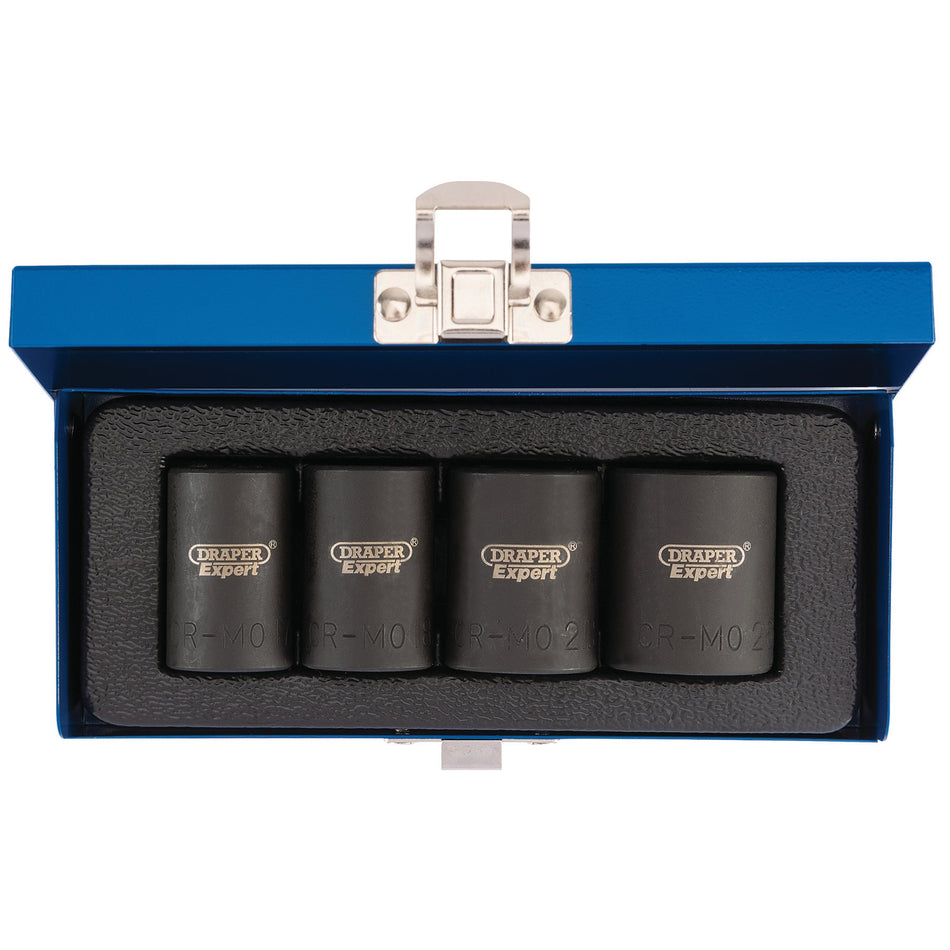 DRAPER Expert 4 Piece 1/2in. Sq. Dr. Locking Wheel Nut Set: Model No.LWNS4-B
