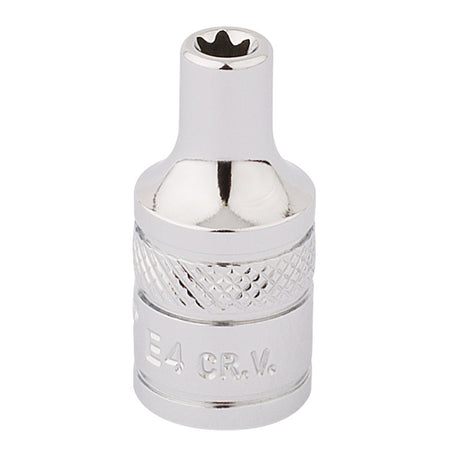 DRAPER 1/4" Square Drive Draper TX-STAR Socket (E4): Model No. TS14/B
