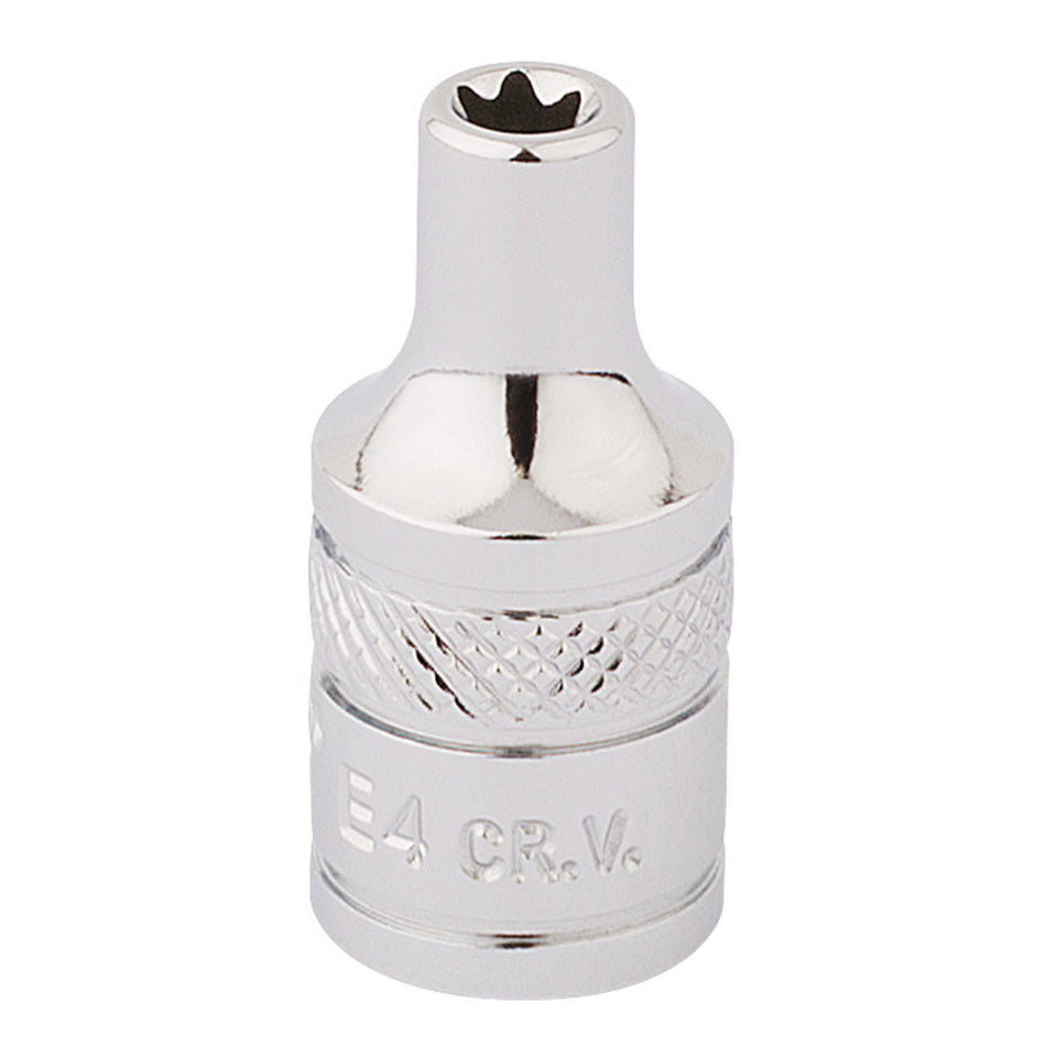 DRAPER 1/4" Square Drive Draper TX-STAR Socket (E4): Model No. TS14/B