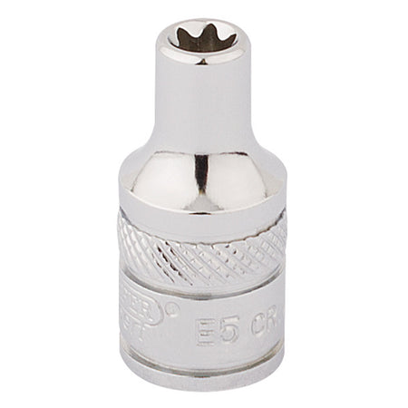 DRAPER 1/4" Square Drive Draper TX-STAR Socket (E5): Model No. TS14/B