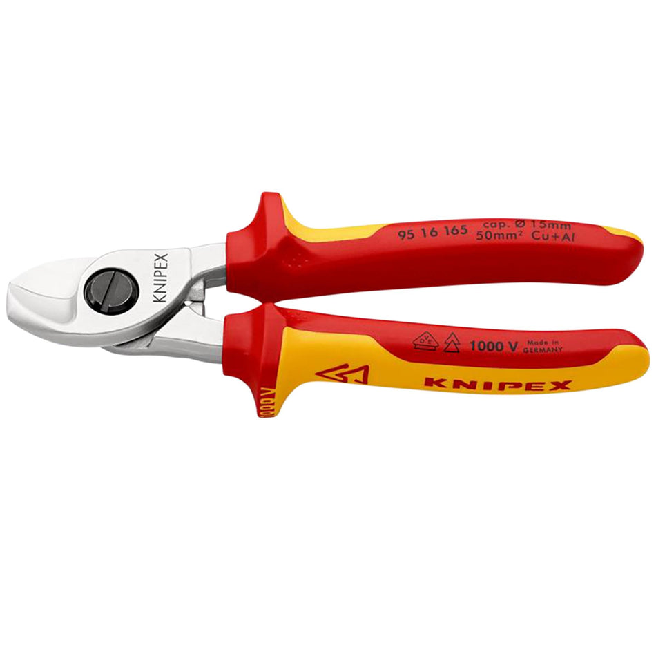 KNIPEX 95 16 165 SB VDE Cable Shears, 165mm